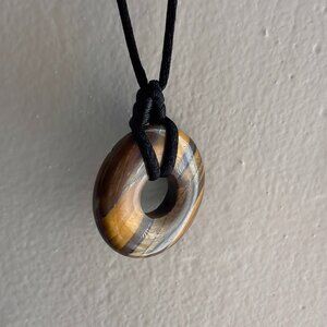 Artisan Made Tigers Eye Adjustable Necklace Boho